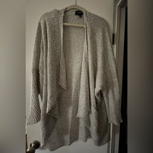 Coldwater Creek Heathered Gray Knit Cardigan